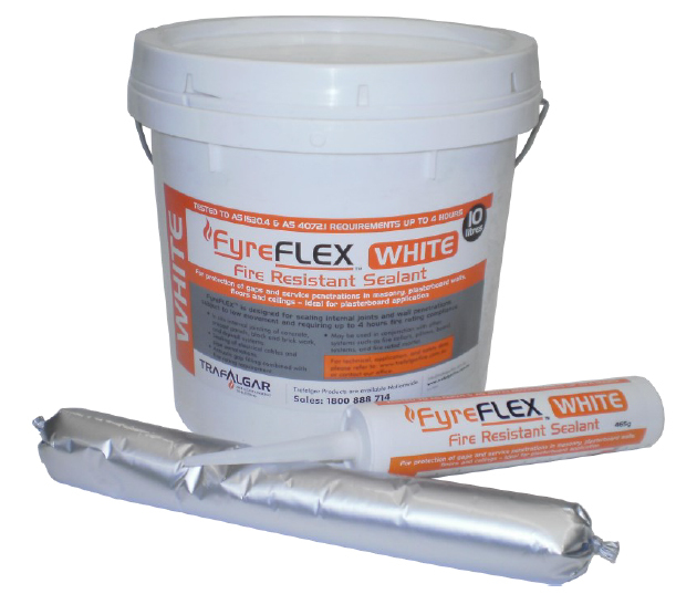 Fire rated silicone Trafalgar FyreFlex Intumescent Sealant SAUSAGE