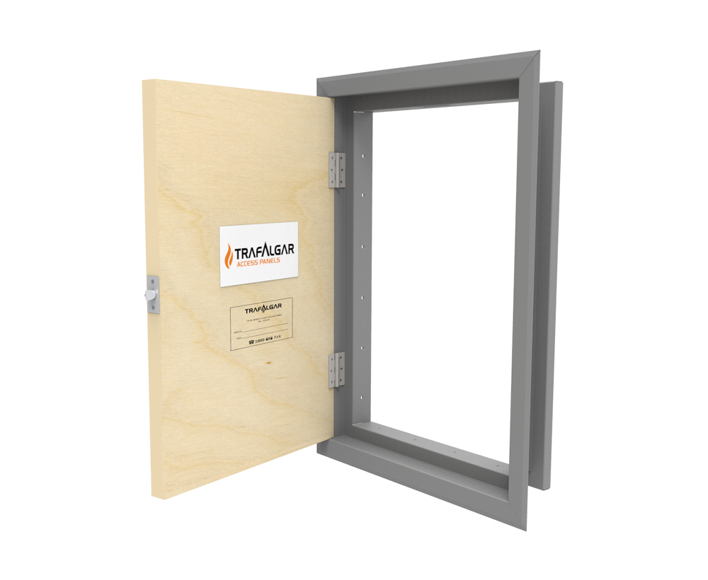 2 Hour Fire Rated Service Shaft Access Panel Wet Wall Edge