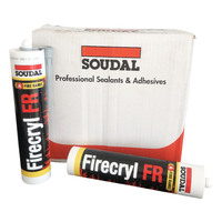 Soudal FIRE CRYL FR fire resistant hybrid polymer sealant 310ml Cartridge Box of 15 GREY