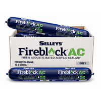 Selleys Fireblock AC fire rated Box of 12 - 600ml Polyurethane Modified Acrylic Sausages