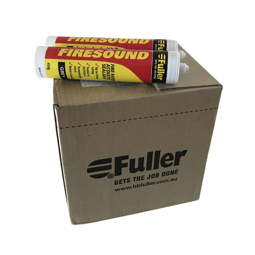 HB Fuller Firesound Fire Resistant Silicone Box of 20 Grey 450g Cartridges