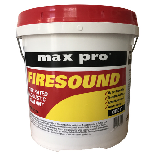 HB Fuller Firesound MAX PRO 10 litre tub fire rated acoustic sealant