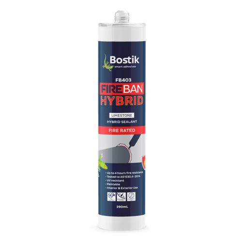 Bostik Fireban Hybrid cartridge 290ml LIMESTONE 