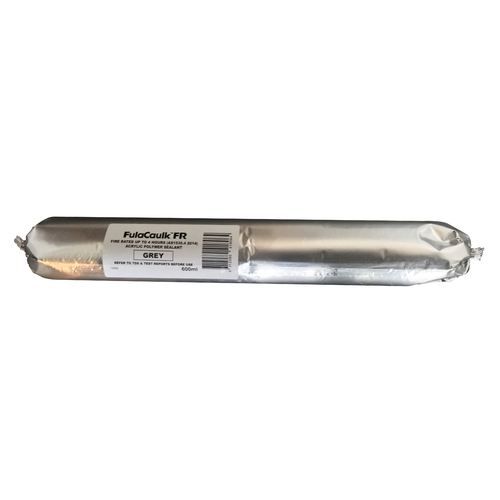 FulaCaulk FR Acrylic GREY Fire Rated Sealant 600ml Sausage