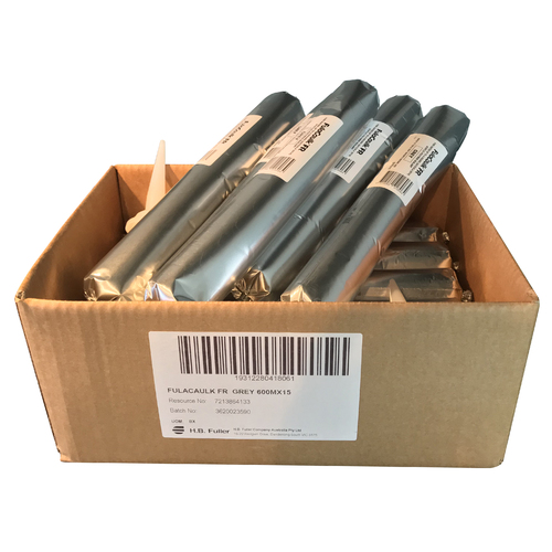 FulaCaulk FR Acrylic GREY 600ml Fire Rated Sealant Sausages