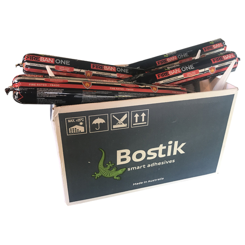 Bostik Fireban ONE LIMESTONE Box of 20 fire rated polyurethane sealant 600ml sausage