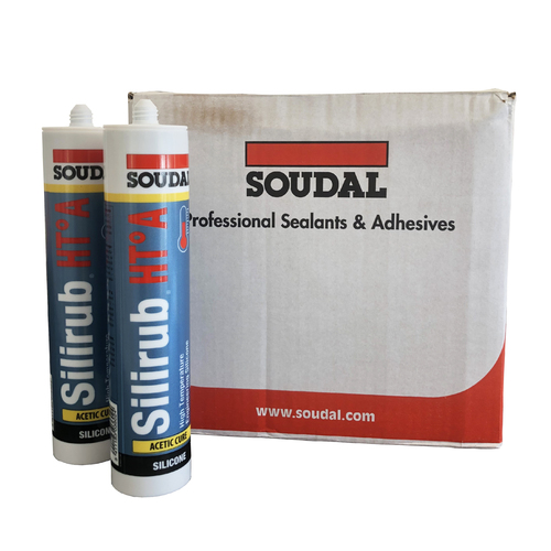 Soudal Silirub HTA Acetic Cure box of 15 Cartridges
