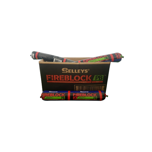 Selleys Fireblock PB fire rated adhesive 600ml Sausage BOX of 12 RED