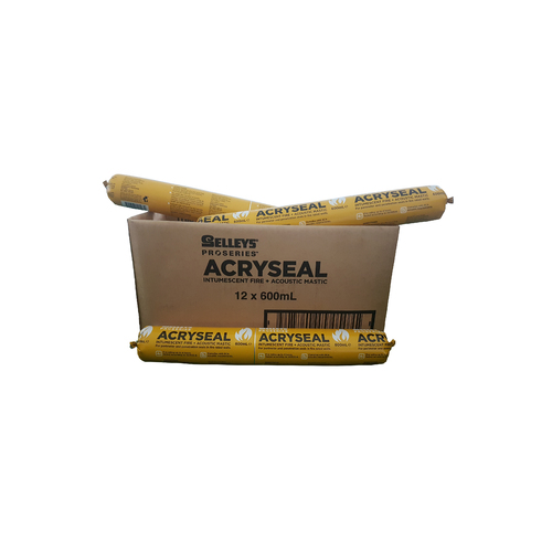 Selleys Proseries acryseal intumescent fire and acoustic mastic BOX of 12