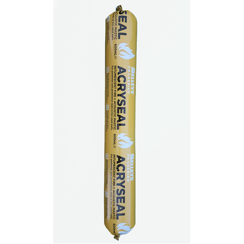 Selleys Proseries acryseal intumescent fire and acoustic mastic 600ml Sausage