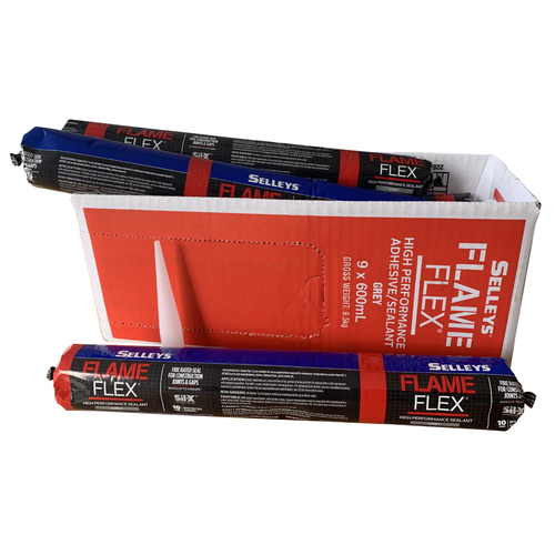 Selleys Flame Flex high performance adhesive & fire rated sealant box of 9