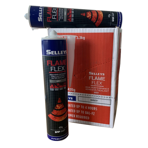 Selleys Flame Flex high performance adhesive & fire rated sealant box of 6 Cartridges